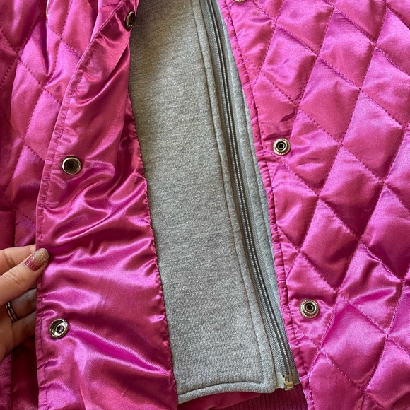Vintage Yankees Bomber Jacket Pink Satin layered MLB New York Yankees Jacket - Picture 9 of 9